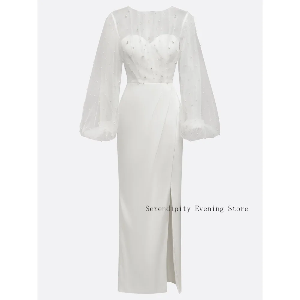 Customized White Pearls Mother of Birde Dresses 2026 for Women Wedding Pleated Elegant Evening Dress Ruched Prom Party Gowns
Customized White Pearls Mother of Birde Dresses 2026 for Women Wedding Pleated Elegant Evening Dress Ruched Prom Party Gowns