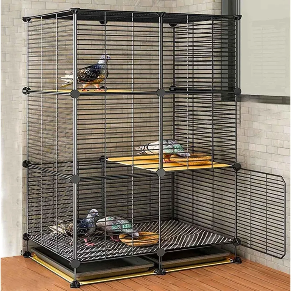 Bird Cage Metal Parakeet Cages with Removable Pull-Out Tray Pigeon Training Cages for Parrot Cockatiel Lovebird Pigeon Chickens
Bird Cage Metal Parakeet Cages with Removable Pull-Out Tray Pigeon Training Cages for Parrot Cockatiel Lovebird Pigeon Chickens