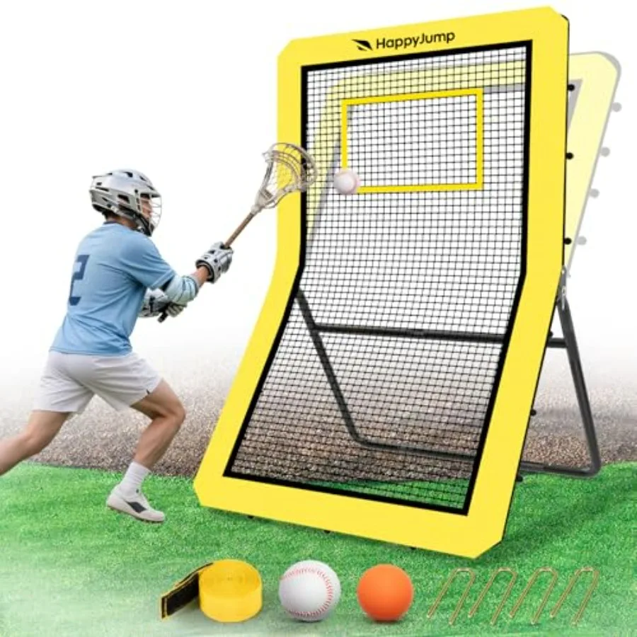 7x4 FT Pro Lacrosse Rebounder Training Set with 5 Adjustable Angles Heavy-Duty Bounce Back Net Frame Includes Lacrosse Ball Bas
7x4 FT Pro Lacrosse Rebounder Training Set with 5 Adjustable Angles Heavy-Duty Bounce Back Net Frame Includes Lacrosse Ball Bas