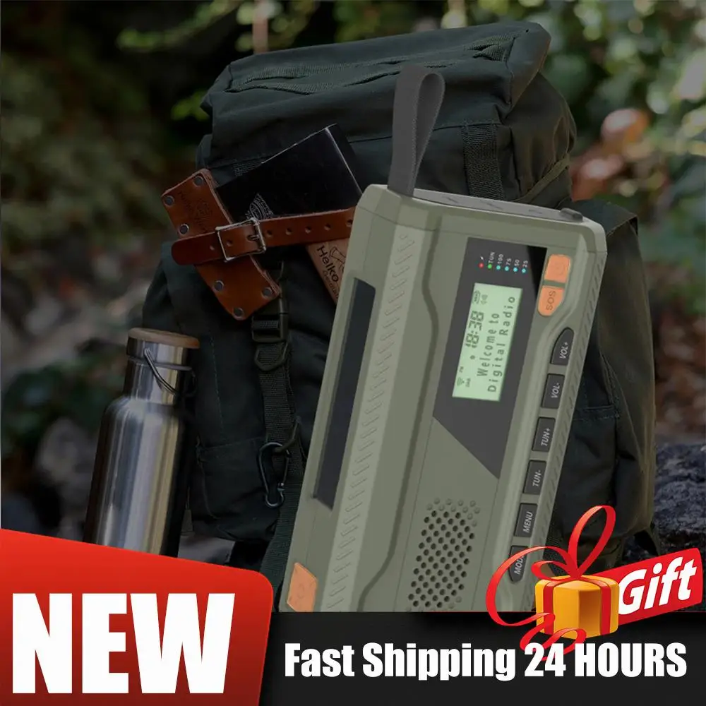 Радиоприемник с ручным приводом и фонариком, Bluetooth-колонка, солнечная зарядка, перезаряжаемое аварийное метеорологическое радио для кемпинга и экстренных ситуаций
Радиоприемник с ручным приводом и фонариком, Bluetooth-колонка, солнечная зарядка, перезаряжаемое аварийное метеорологическое радио для кемпинга и экстренных ситуаций