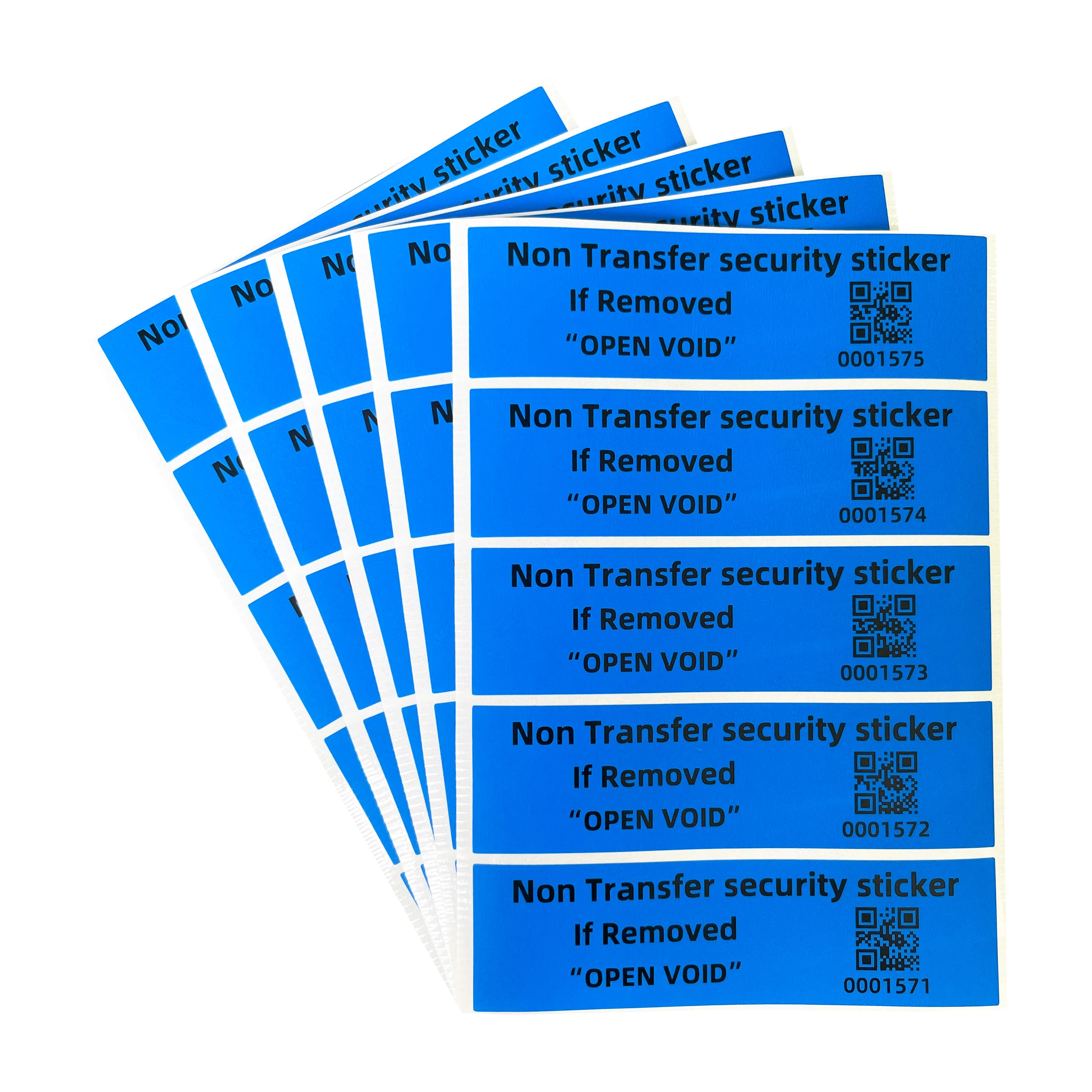 100pcs Blue High Security Sealing Stickers 90x25mm QR Code Serial Number Tamper Evident Warranty Labels for Product Security
100pcs Blue High Security Sealing Stickers 90x25mm QR Code Serial Number Tamper Evident Warranty Labels for Product Security