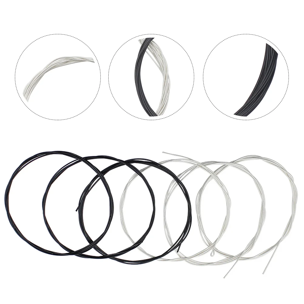 6 Pcs Classical Guitar Strings Black White Nylon 6 Strings Standard Tension Replacement for Acoustic Guitars
6 Pcs Classical Guitar Strings Black White Nylon 6 Strings Standard Tension Replacement for Acoustic Guitars