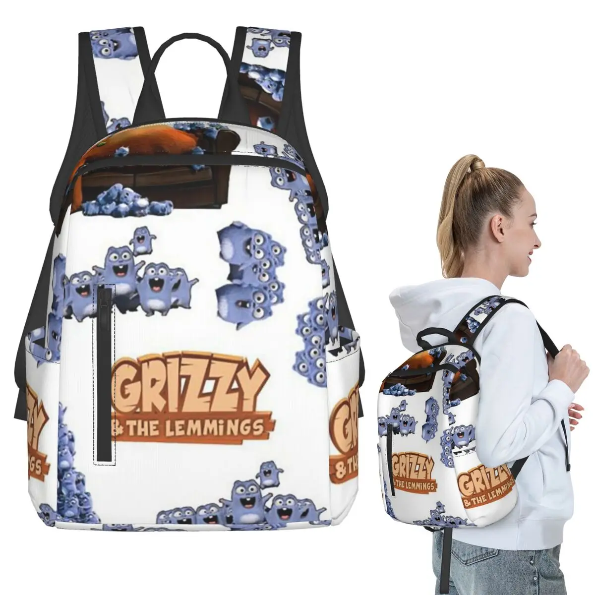 Animation Grizzy And The Lemmings Cartoon Anime Backpack Student BookBag Children School Bag Computer Shoulder Bags Boys Girls
Animation Grizzy And The Lemmings Cartoon Anime Backpack Student BookBag Children School Bag Computer Shoulder Bags Boys Girls