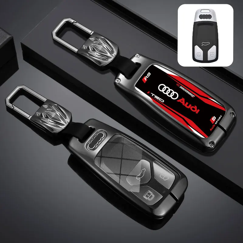 Zinc Alloy Car Remote Key Case Cover For Audi A4 B9 A5 A6 8S 8W Q5 Q7 4M S4 S5 S7 TT TTS TFSI RS Protector Shell Fob Accessories
Zinc Alloy Car Remote Key Case Cover For Audi A4 B9 A5 A6 8S 8W Q5 Q7 4M S4 S5 S7 TT TTS TFSI RS Protector Shell Fob Accessories