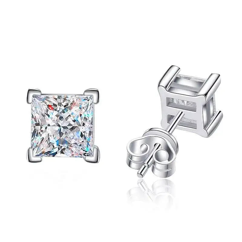 WZE012 Fine Vvs Plated Platinum 925 Sterling Silver Earring Jewelry Moissanite Earrings
WZE012 Fine Vvs Plated Platinum 925 Sterling Silver Earring Jewelry Moissanite Earrings