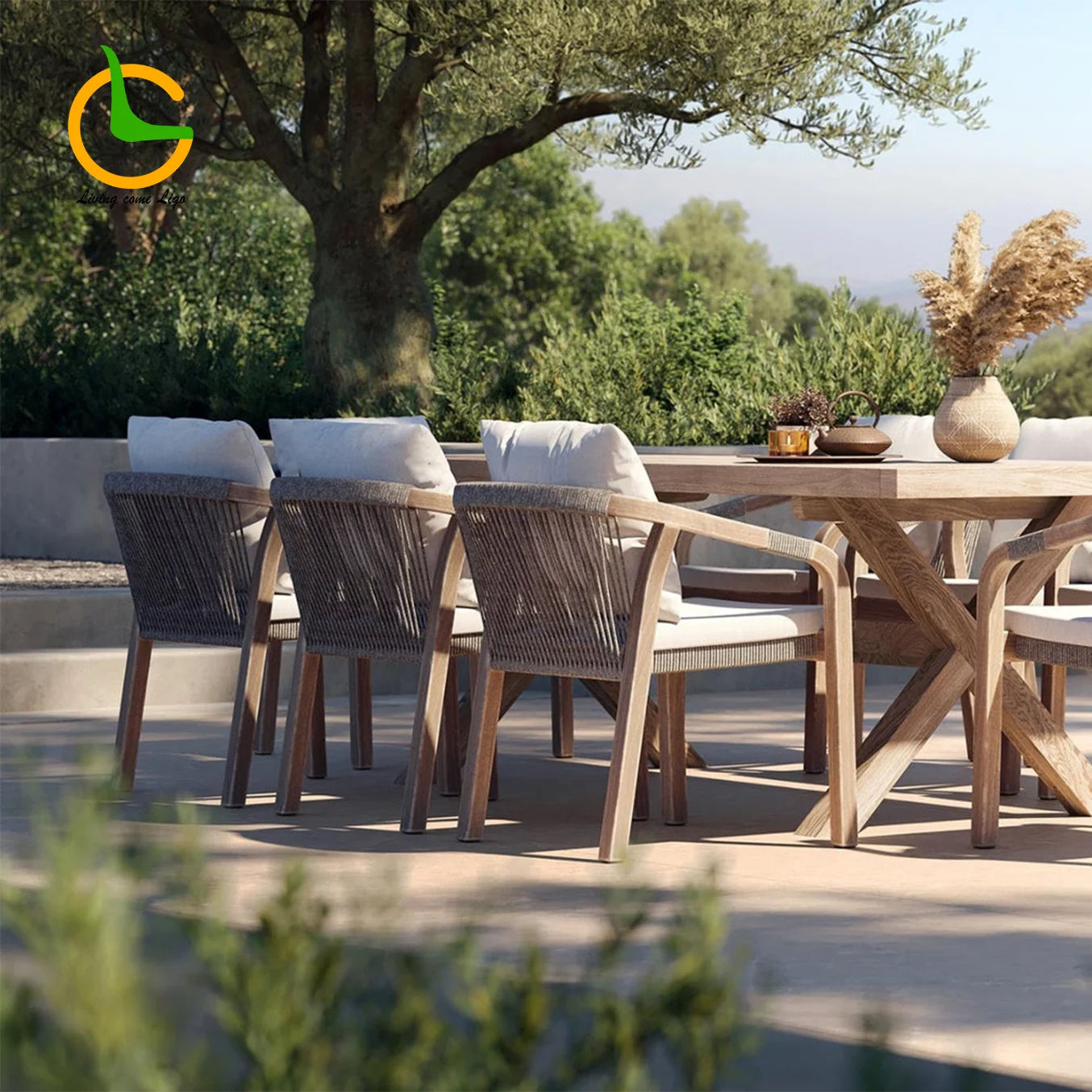 Commercial Outdoor Furniture Balcony Sofa Set Wooden Garden Furniture UV Resistant Garden Table And Chairs Set
Commercial Outdoor Furniture Balcony Sofa Set Wooden Garden Furniture UV Resistant Garden Table And Chairs Set