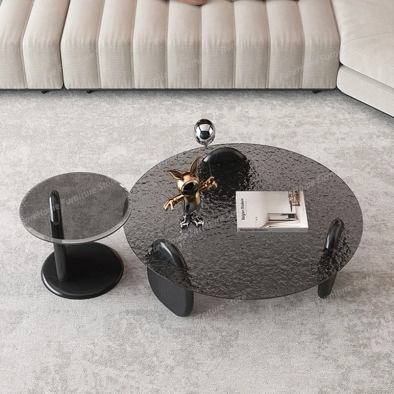 Nordic Transparent Glass Coffee Table Modern Black Round Living Room Side Table Nordic Minimalist Mesa Centro Salon Furniture
Nordic Transparent Glass Coffee Table Modern Black Round Living Room Side Table Nordic Minimalist Mesa Centro Salon Furniture