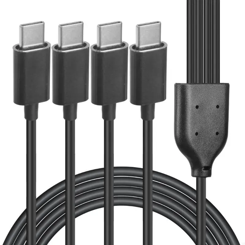 C7AB Multi Device Charging Wire Line USB C to 4 Type C Splitter Adapter Cable Wire Connection Line Black for Travel and Home
C7AB Multi Device Charging Wire Line USB C to 4 Type C Splitter Adapter Cable Wire Connection Line Black for Travel and Home