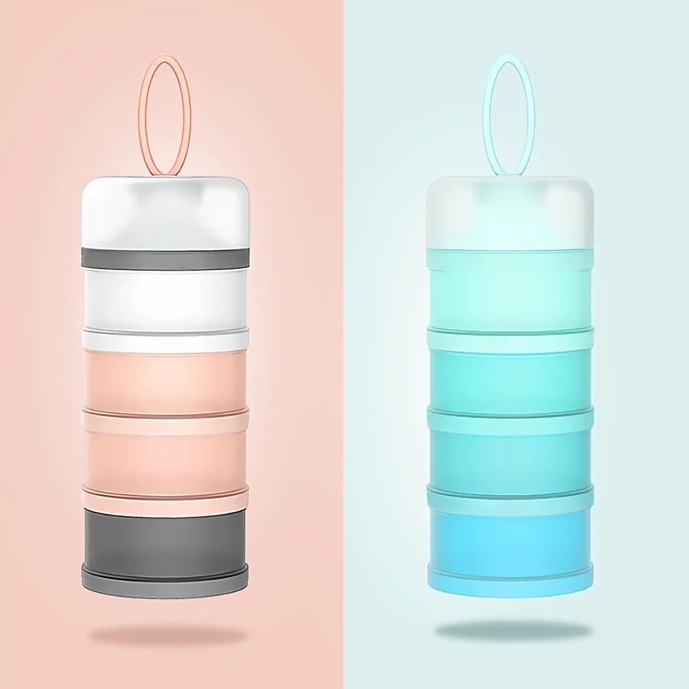 1pc Portable Four-Layer Milk Powder Box, Milk Powder Container, Food Storage Snack Rotating Box
1pc Portable Four-Layer Milk Powder Box, Milk Powder Container, Food Storage Snack Rotating Box
