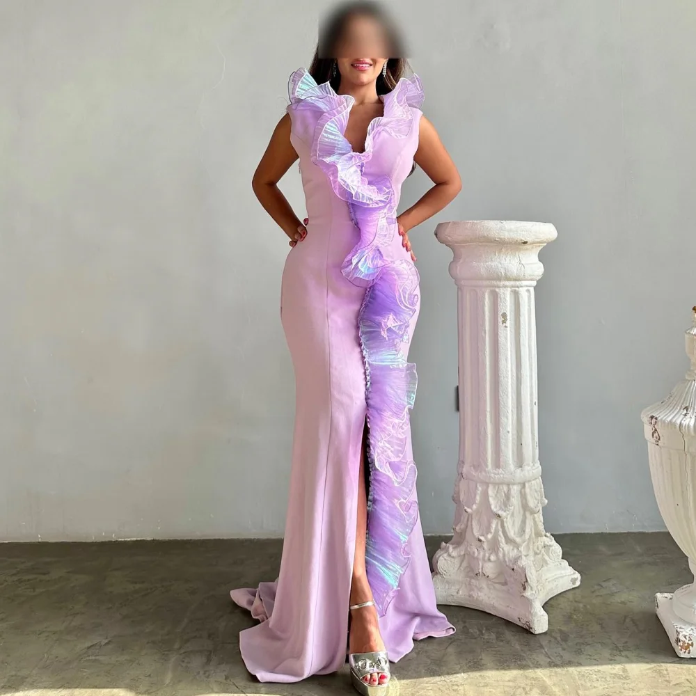 Jiayigong Ball Jersey Pleat Party Mermaid V-neck Bespoke Occasion Gown Long es
Jiayigong Ball Jersey Pleat Party Mermaid V-neck Bespoke Occasion Gown Long es