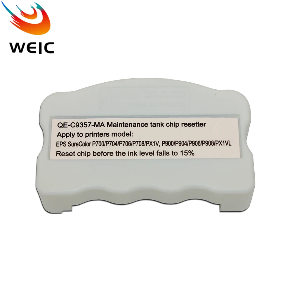 QE-C9357 Maintenance Tank Chip Resetter for Epson SureColor P700 P900 P704 P706 P708 PX1V P904 P906 P908 PX1VL Printer
QE-C9357 Maintenance Tank Chip Resetter for Epson SureColor P700 P900 P704 P706 P708 PX1V P904 P906 P908 PX1VL Printer