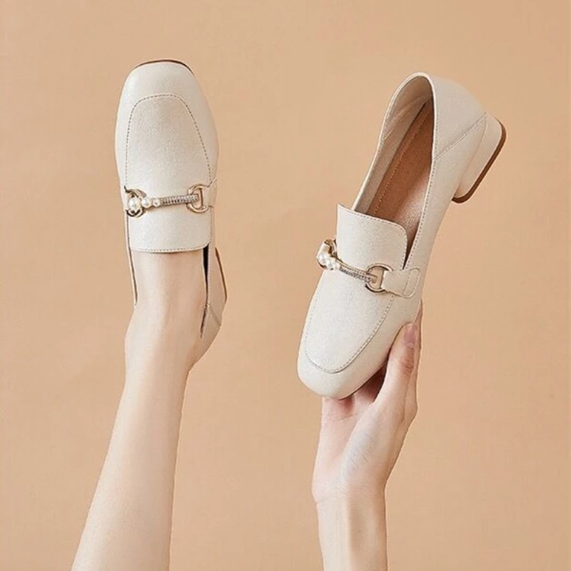 2026 Trendy Square Toe Mid Heel Loafers Women Casual Shoes Breathable Soft Sole Daily Walking Shoes
2026 Trendy Square Toe Mid Heel Loafers Women Casual Shoes Breathable Soft Sole Daily Walking Shoes