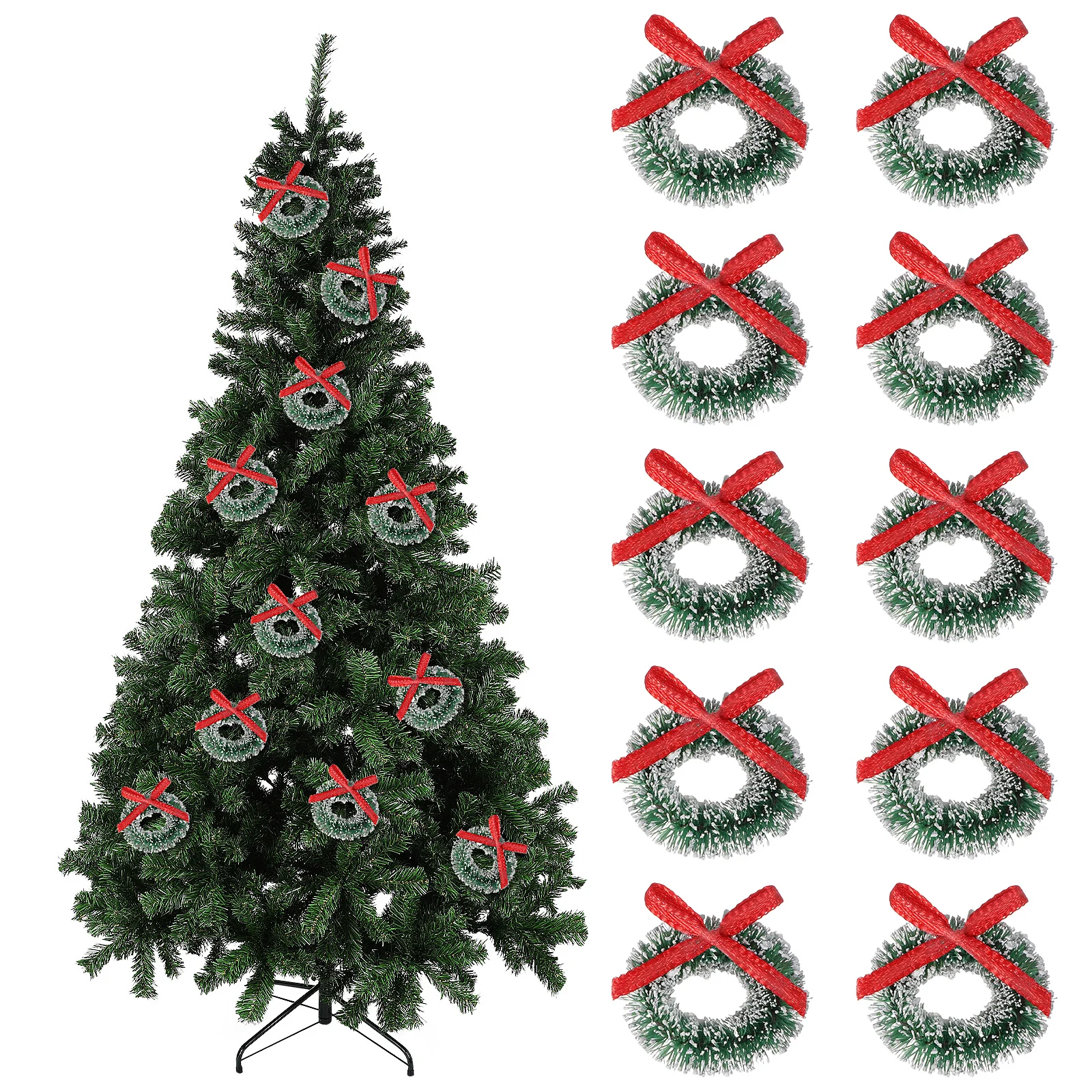 24pcs Mini Christmas Garlands with Bow Xmas Tree Hanging Ornament DIY Wreath Decor for Door Wedding Party Noel Dollhouse Pendant
24pcs Mini Christmas Garlands with Bow Xmas Tree Hanging Ornament DIY Wreath Decor for Door Wedding Party Noel Dollhouse Pendant