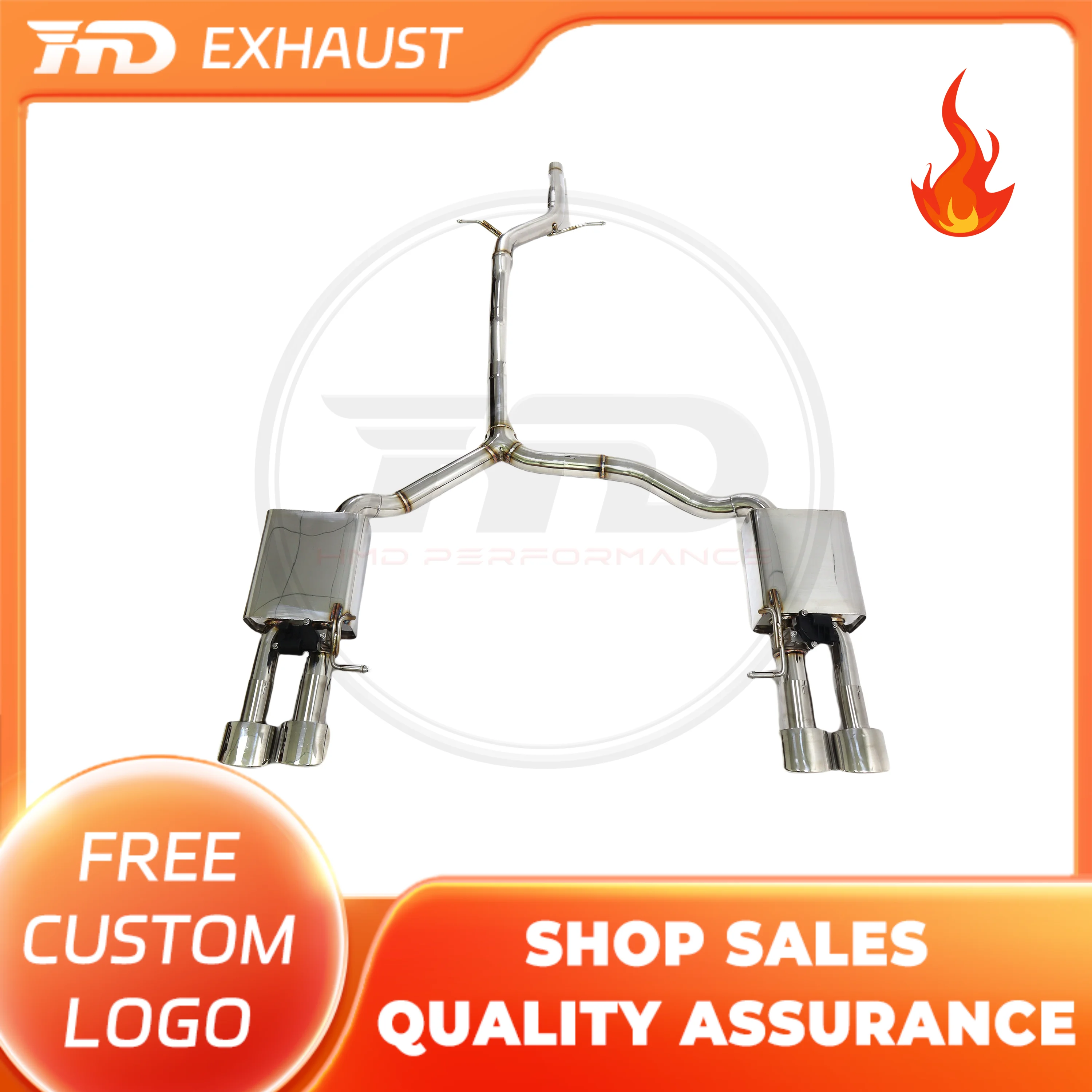 HMD Exclusive Customization Catback For Audi A4 A5 B8 Stainless Steel High Performance Exhuast With Electronic Valve Car Parts
HMD Exclusive Customization Catback For Audi A4 A5 B8 Stainless Steel High Performance Exhuast With Electronic Valve Car Parts