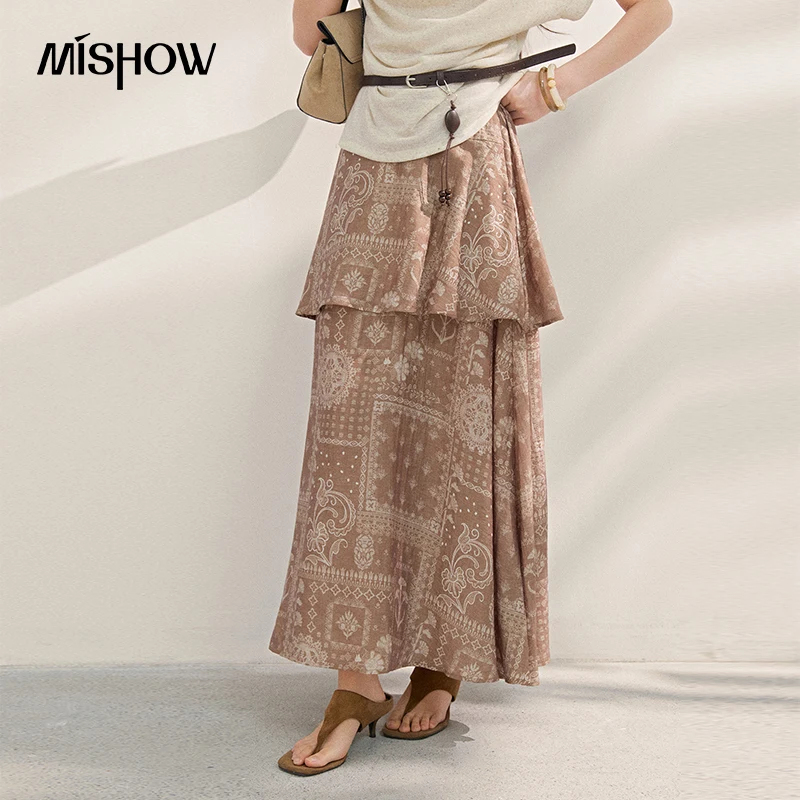 MISHOW Bohemian Style Print Ruffle Half Skirt Long Skirt 2026 Slimming Temperament Vintage Paisley Print Design Skirt MXF21B2504
MISHOW Bohemian Style Print Ruffle Half Skirt Long Skirt 2026 Slimming Temperament Vintage Paisley Print Design Skirt MXF21B2504