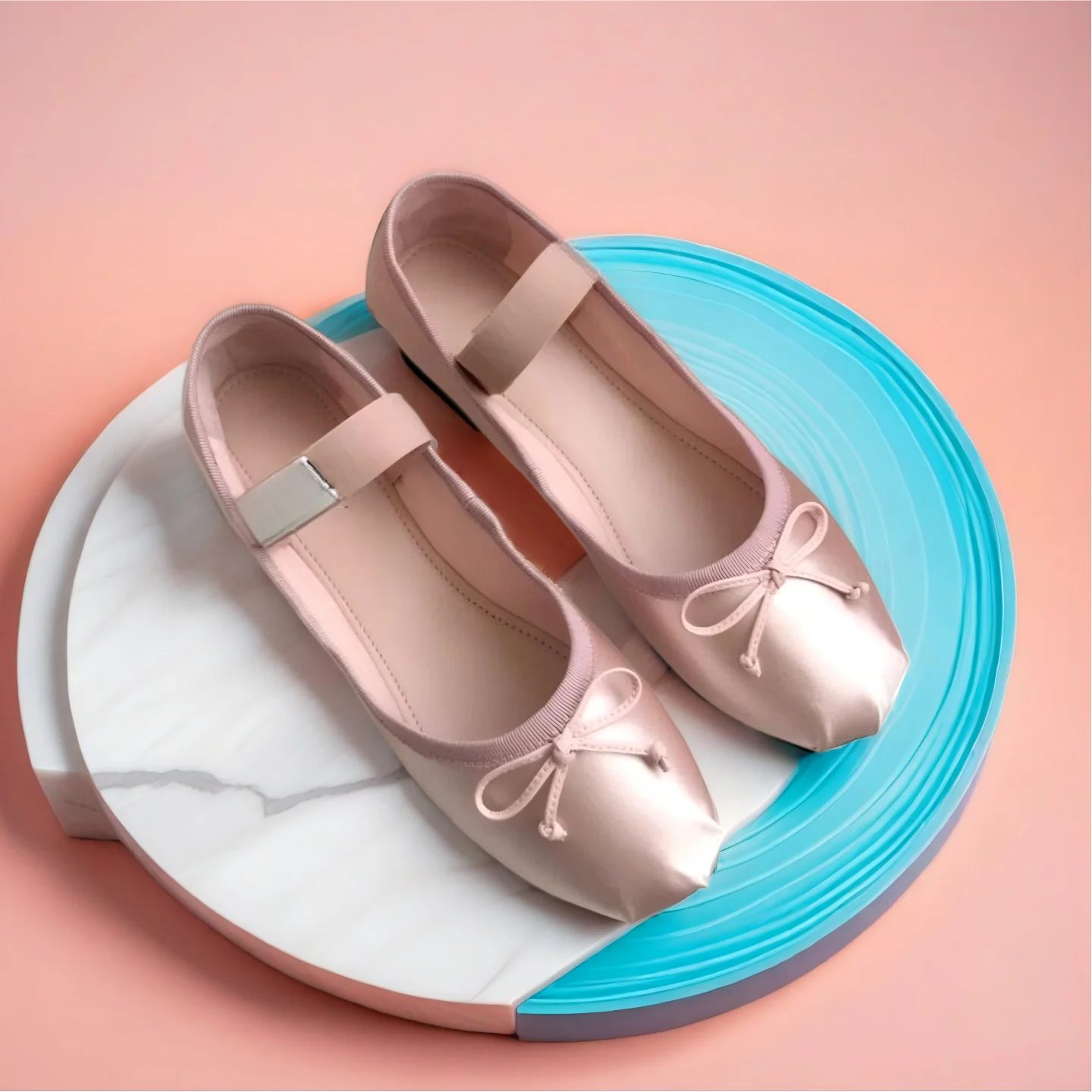 Luxury Women's Ballet Flats, Made of Satin and Decorated with A Bow, Featuring A Low-top Mary Jane Style Design.
Luxury Women's Ballet Flats, Made of Satin and Decorated with A Bow, Featuring A Low-top Mary Jane Style Design.
