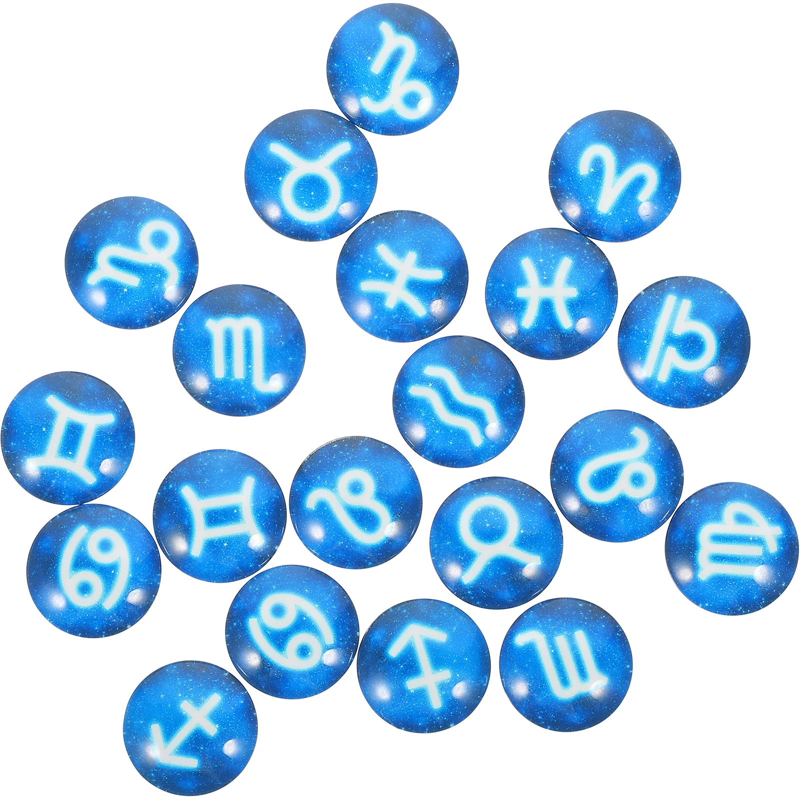 20 Pcs Horoscope Pattern Jewelry Gemstone Patches Zodiac Charms for Making DIY Cabochons Round Decorate
20 Pcs Horoscope Pattern Jewelry Gemstone Patches Zodiac Charms for Making DIY Cabochons Round Decorate