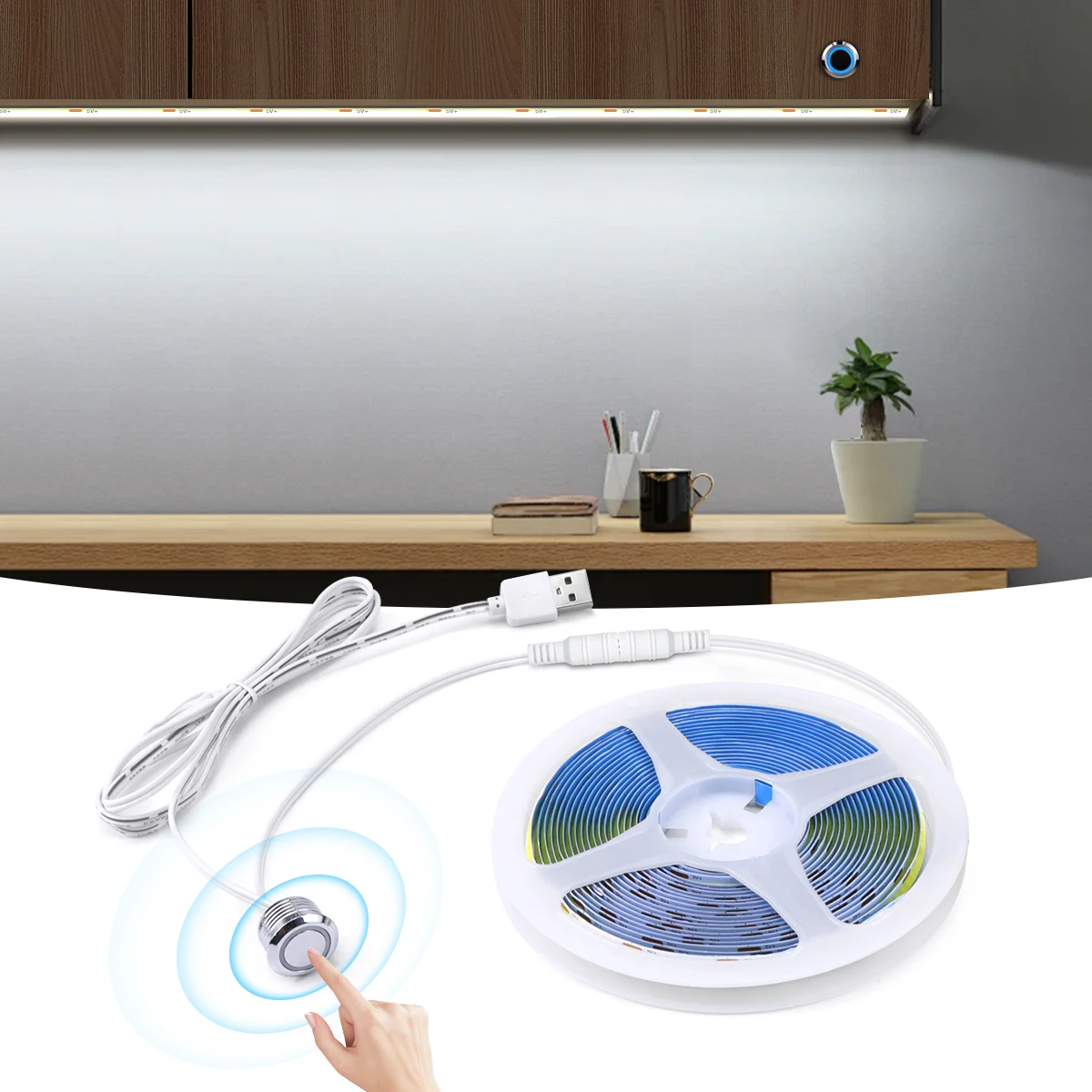 1m 2m 3m 5m USB Power LED Cabinet Light Touch Dimmable Room Decor Backlight Night Lamp Adhesive Back LED Lamp Ribbon Lighting
1m 2m 3m 5m USB Power LED Cabinet Light Touch Dimmable Room Decor Backlight Night Lamp Adhesive Back LED Lamp Ribbon Lighting