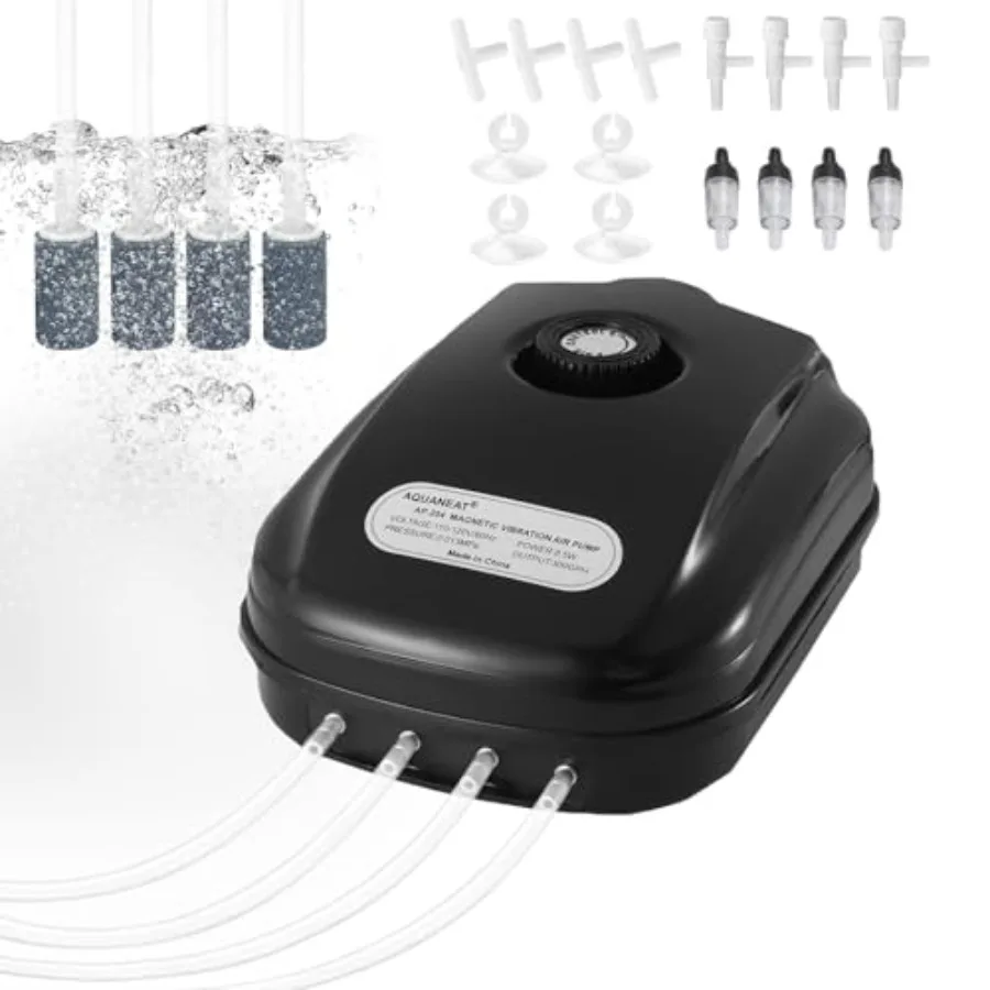 【Spot goods】Aquarium Air Pump 300GPH for up to 200 Gallon Fish Tank Powerful Hydroponic Aerator Pump with Tubing Air Stones Val
【Spot goods】Aquarium Air Pump 300GPH for up to 200 Gallon Fish Tank Powerful Hydroponic Aerator Pump with Tubing Air Stones Val