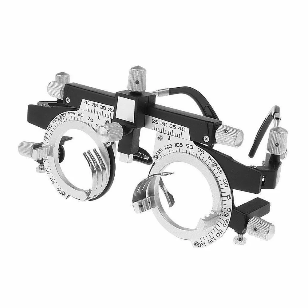 Professional Adjustable Trial Lens Frame For Eye Optometry Silver Black 38Mm Pd 48-80Mm Temple Adjustment Rotating Cylinders
Professional Adjustable Trial Lens Frame For Eye Optometry Silver Black 38Mm Pd 48-80Mm Temple Adjustment Rotating Cylinders