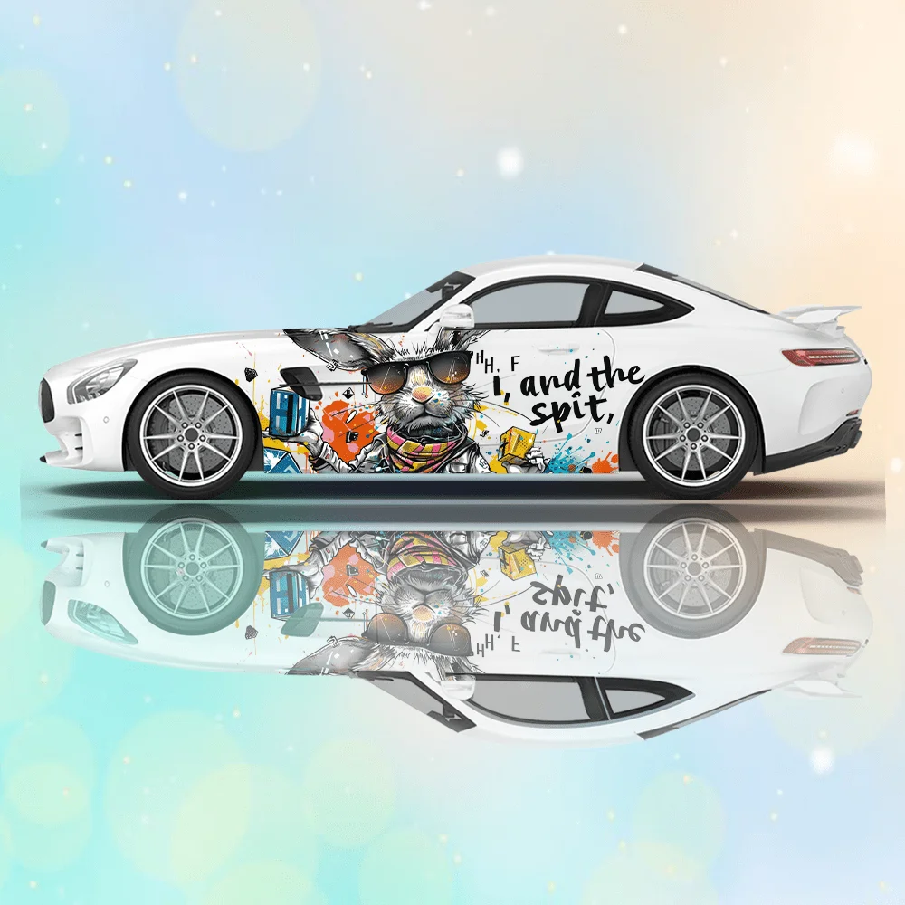 Cool Rabbit with Sunglasses Car Vinyl Wraps Decal Self-adhesive PVC Sticker Suitable for Trucks SUV Decoration Auto Accessories
Cool Rabbit with Sunglasses Car Vinyl Wraps Decal Self-adhesive PVC Sticker Suitable for Trucks SUV Decoration Auto Accessories