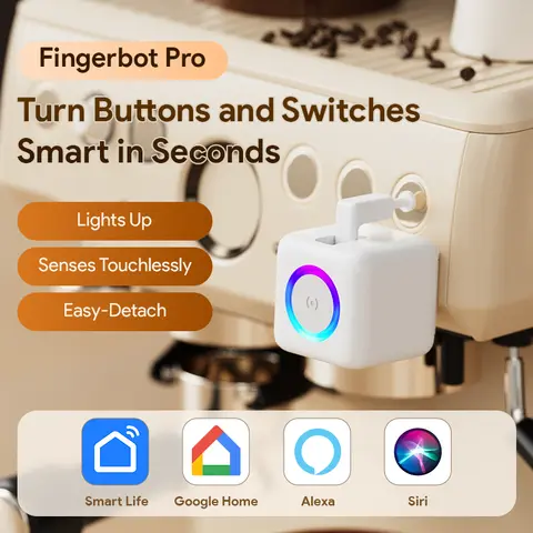 ORYZIC Tuya Zigbee Fingerbot Pro- Button Pusher Smart Switch Voice Control with Alexa, Google Home, Zigbee Hub Required