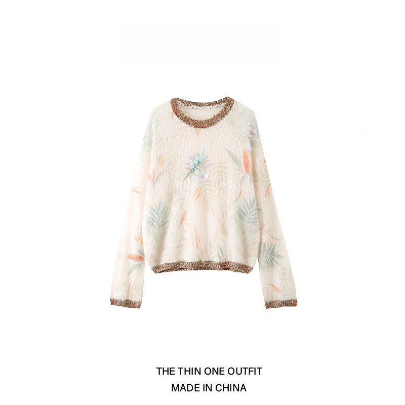Shiny Sequin Knitted Long Sleeve Women's Sweater Gradient Dyeing Autumn Winter Commute Style Regular Fit Color Top
Shiny Sequin Knitted Long Sleeve Women's Sweater Gradient Dyeing Autumn Winter Commute Style Regular Fit Color Top