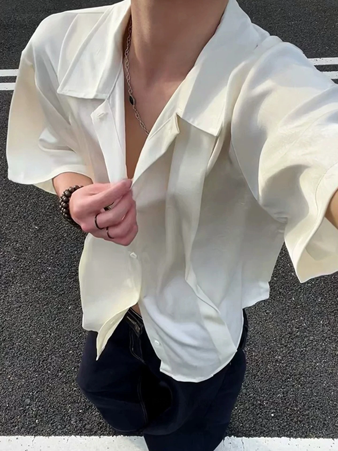 New Chinese Style Men's Short Sleeve Ice Silk Shirt Thin Breathable Regular Fit Summer Casual Lapel Design Shoulder Outerwear
New Chinese Style Men's Short Sleeve Ice Silk Shirt Thin Breathable Regular Fit Summer Casual Lapel Design Shoulder Outerwear