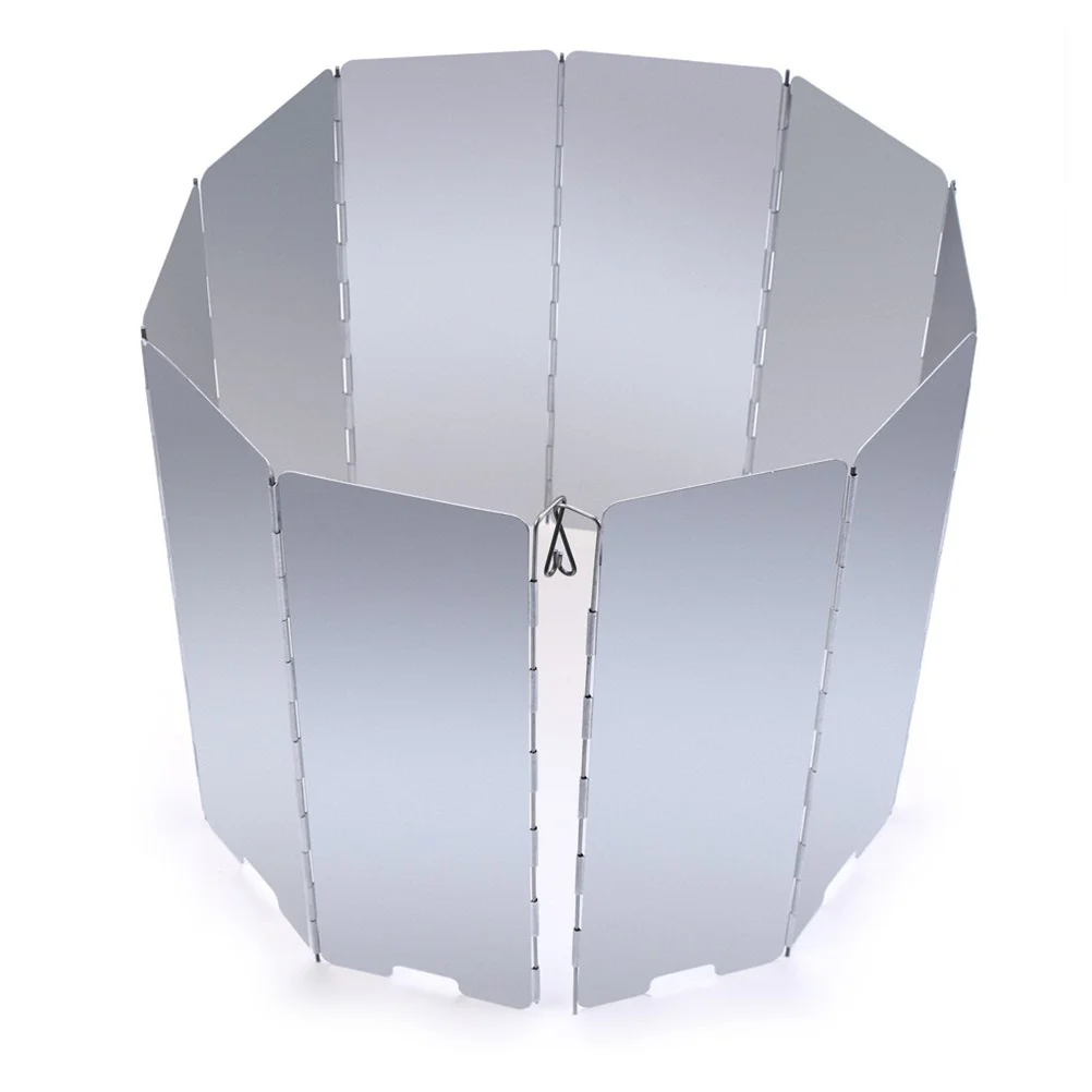 10 Plates Camping Stove Windscreen Foldable Aluminium Alloy Windshield Portable Outdoor Picnic Stove Wind Screen Fuel Saving 
10 Plates Camping Stove Windscreen Foldable Aluminium Alloy Windshield Portable Outdoor Picnic Stove Wind Screen Fuel Saving