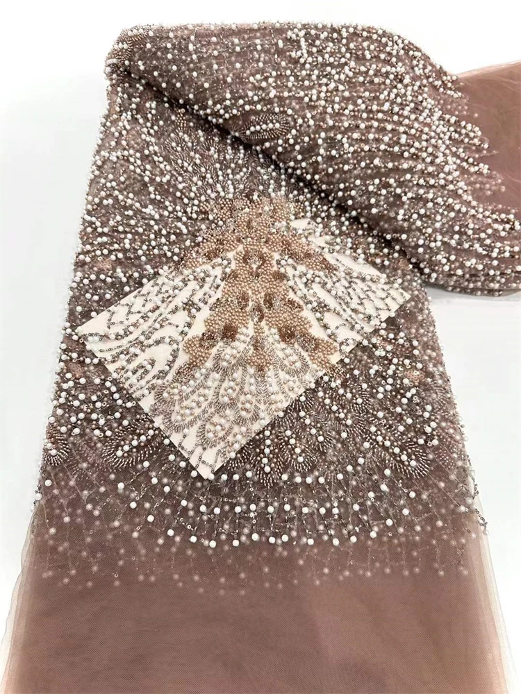 Африканская кружевная ткань с тяжелыми бусинами, 2021, высокое качество, нигерийский тюль с блестками, французский тюль, материал для свадебной вечеринки 
Африканская кружевная ткань с тяжелыми бусинами, 2021, высокое качество, нигерийский тюль с блестками, французский тюль, материал для свадебной вечеринки