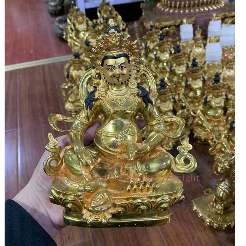 Wholesale Buddhist supplies Buddha statues bring in wealth treasure money gilding gold Yellow Jambhala fortune god Buddha statue
Wholesale Buddhist supplies Buddha statues bring in wealth treasure money gilding gold Yellow Jambhala fortune god Buddha statue