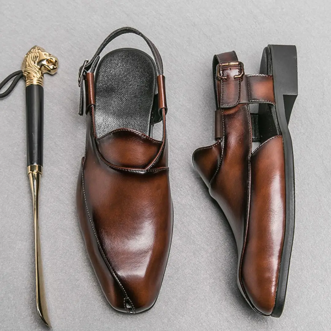 Summer 2026 Men's Sandals Breathable Lightweight British-style Soft Leather Cool Shoes for Men Business Casual Shoes
Summer 2026 Men's Sandals Breathable Lightweight British-style Soft Leather Cool Shoes for Men Business Casual Shoes