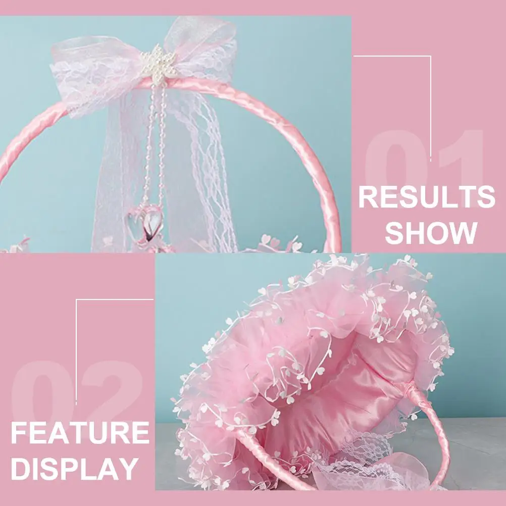 Wedding Flower Basket Pink Decor Storage Lace Portable Bride Container Banquet Event Candy Holder Home Storage Tools Flower Girl
Wedding Flower Basket Pink Decor Storage Lace Portable Bride Container Banquet Event Candy Holder Home Storage Tools Flower Girl