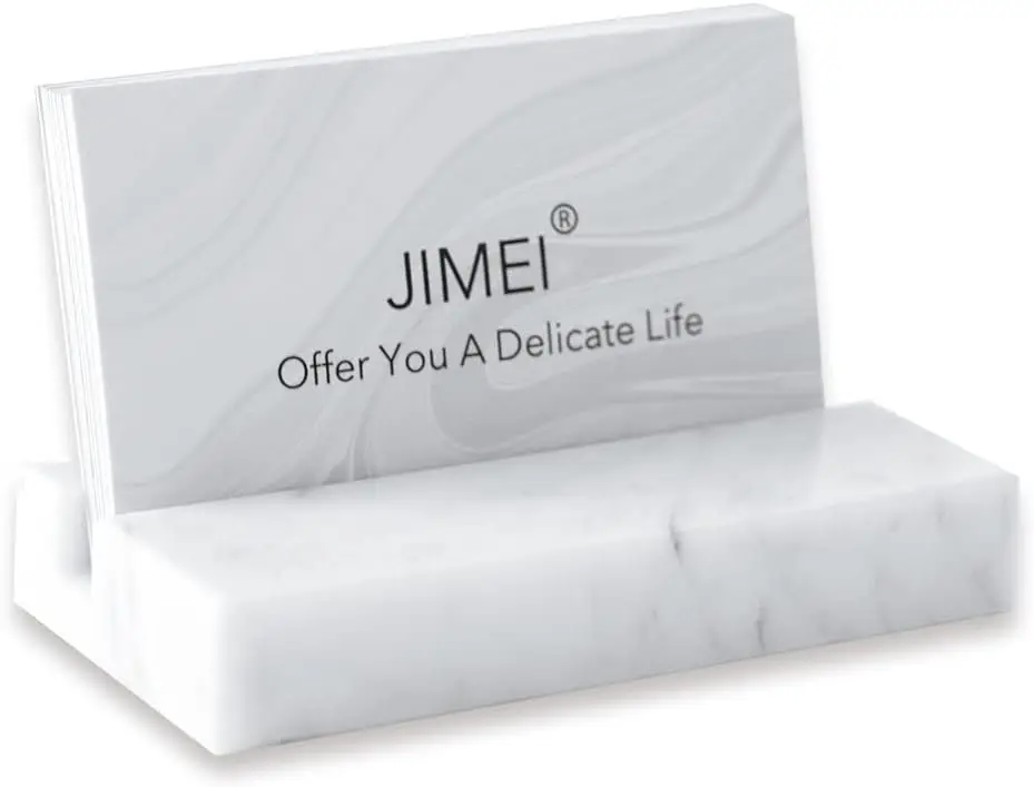 Elegant White Marble Business Card Holder - Holds 25 Cards - Minimalist Desk Organizer for Office or Home
Elegant White Marble Business Card Holder - Holds 25 Cards - Minimalist Desk Organizer for Office or Home