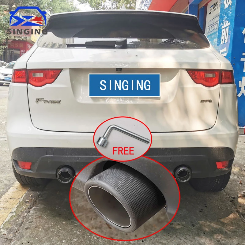 For f pace jaguar sports decoration End Pipe Exhaust Rear Tip Muffler Cover Trim car accessorries parts tail throat parts
For f pace jaguar sports decoration End Pipe Exhaust Rear Tip Muffler Cover Trim car accessorries parts tail throat parts
