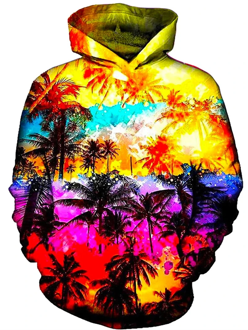 Fashion Men's Hoodies Hawaiian Scenery 3D Printed Sweatshirts Men's Street Wear Casual Fashion Men's Colorful Hooded Pullover
Fashion Men's Hoodies Hawaiian Scenery 3D Printed Sweatshirts Men's Street Wear Casual Fashion Men's Colorful Hooded Pullover