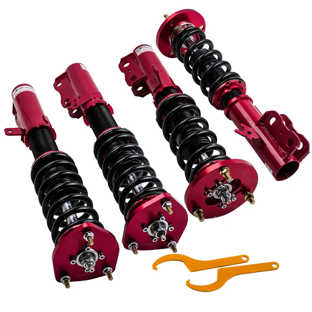 MaXpeedingrods 24 Clicks Damper Adjustable Coilovers Suspension for Lexus ES300 Toyota Camry 1992-2001
MaXpeedingrods 24 Clicks Damper Adjustable Coilovers Suspension for Lexus ES300 Toyota Camry 1992-2001