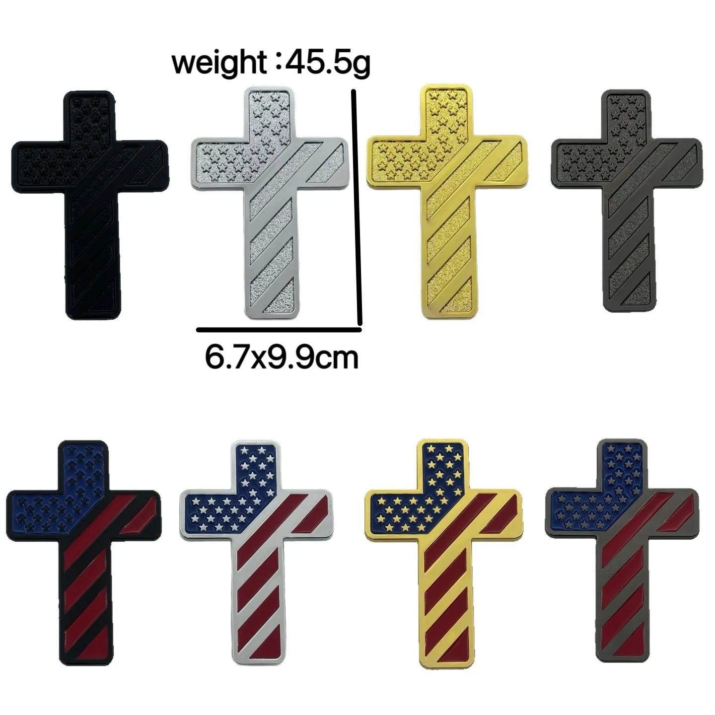 Cross Christian Car Emblem,Patriotic USA Flag Zinc Alloy 3D Badge,Cross Decal for Car,Truck,Window,Door,Toolbox,or Home Decor
Cross Christian Car Emblem,Patriotic USA Flag Zinc Alloy 3D Badge,Cross Decal for Car,Truck,Window,Door,Toolbox,or Home Decor
