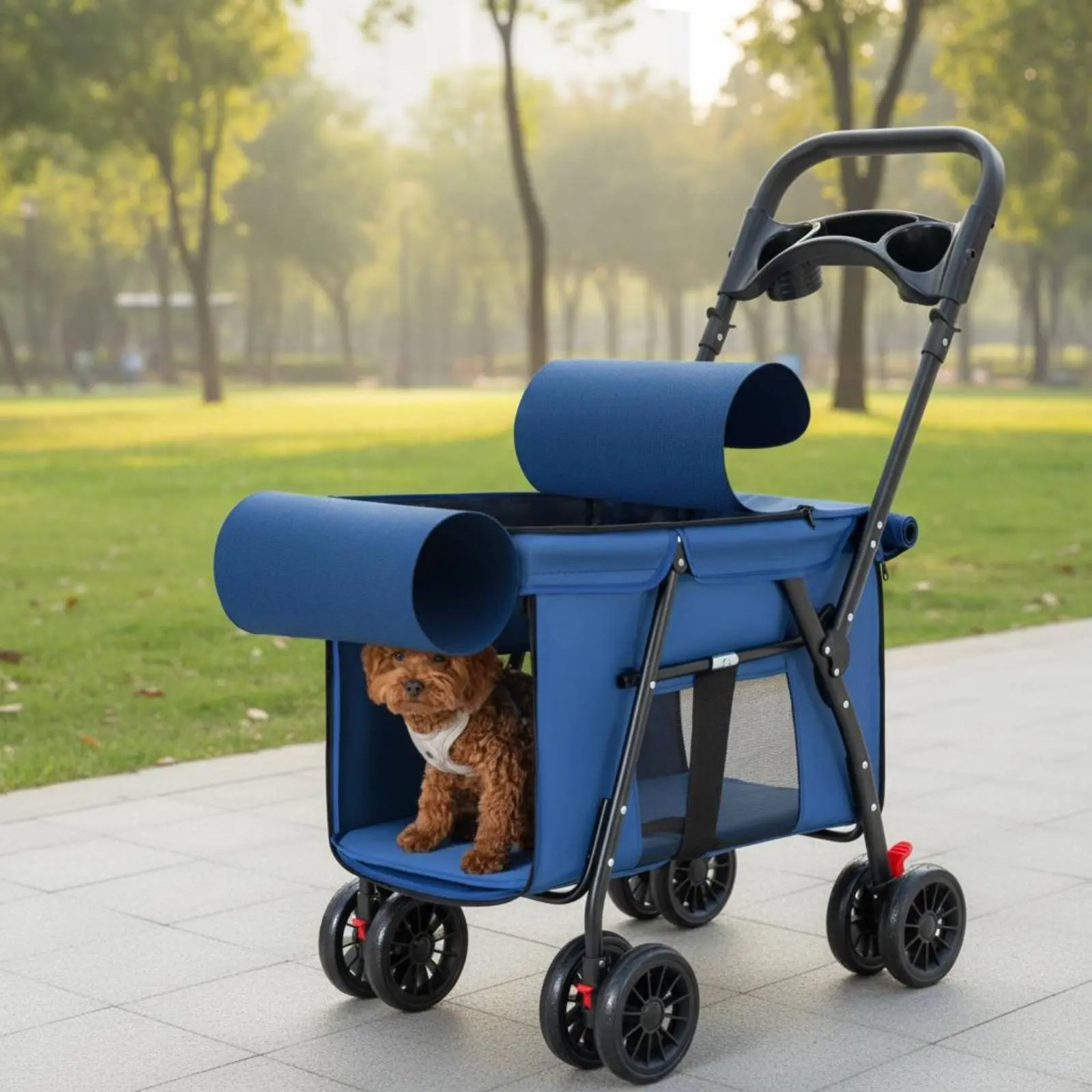 Dog Stroller Collapsible Feline Stroller Lightweight Pet Stroller Spacious Creature Gear Storage Basket for Outdoor
Dog Stroller Collapsible Feline Stroller Lightweight Pet Stroller Spacious Creature Gear Storage Basket for Outdoor