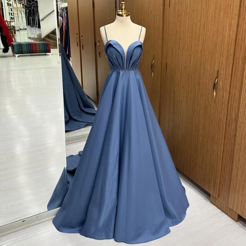 Customized Sizes Available Pleat Draped Beading Sequined A-line Spaghetti strap Long Dresses Bespoke Occasion Dresses Elegant
Customized Sizes Available Pleat Draped Beading Sequined A-line Spaghetti strap Long Dresses Bespoke Occasion Dresses Elegant