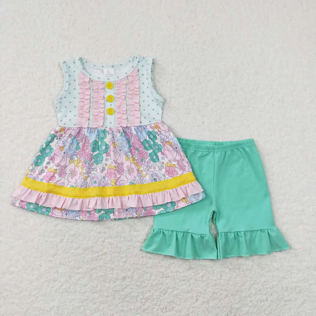GSSO0503 New Arrival Toddler Girls Clothes Sleeveless Top With Shorts Set Kids Summer Outfits
GSSO0503 New Arrival Toddler Girls Clothes Sleeveless Top With Shorts Set Kids Summer Outfits