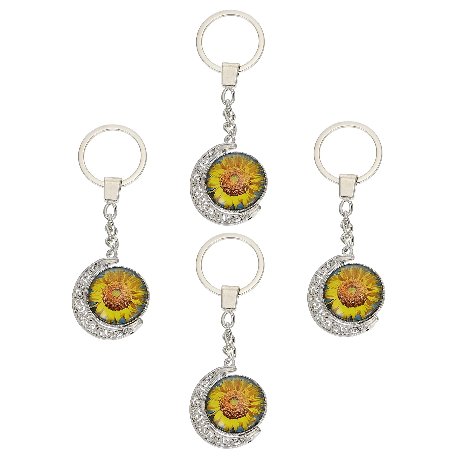 4 pcs Metal Keychain Pendants Design Lightweight Luggage Decorations Gifts Sunflower Moon Accessories
4 pcs Metal Keychain Pendants Design Lightweight Luggage Decorations Gifts Sunflower Moon Accessories
