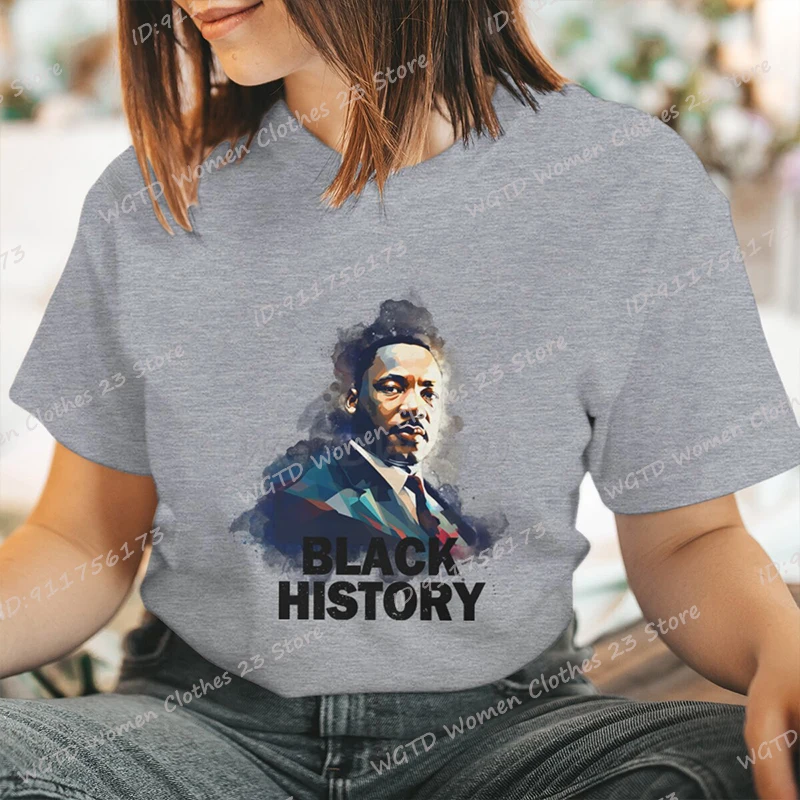 Black History Graphic T-Shirts For Women Summer Short Sleeve Tee Shirts Round Neck Casual Summer Ladies Tops New Fashion T-shirt
Black History Graphic T-Shirts For Women Summer Short Sleeve Tee Shirts Round Neck Casual Summer Ladies Tops New Fashion T-shirt