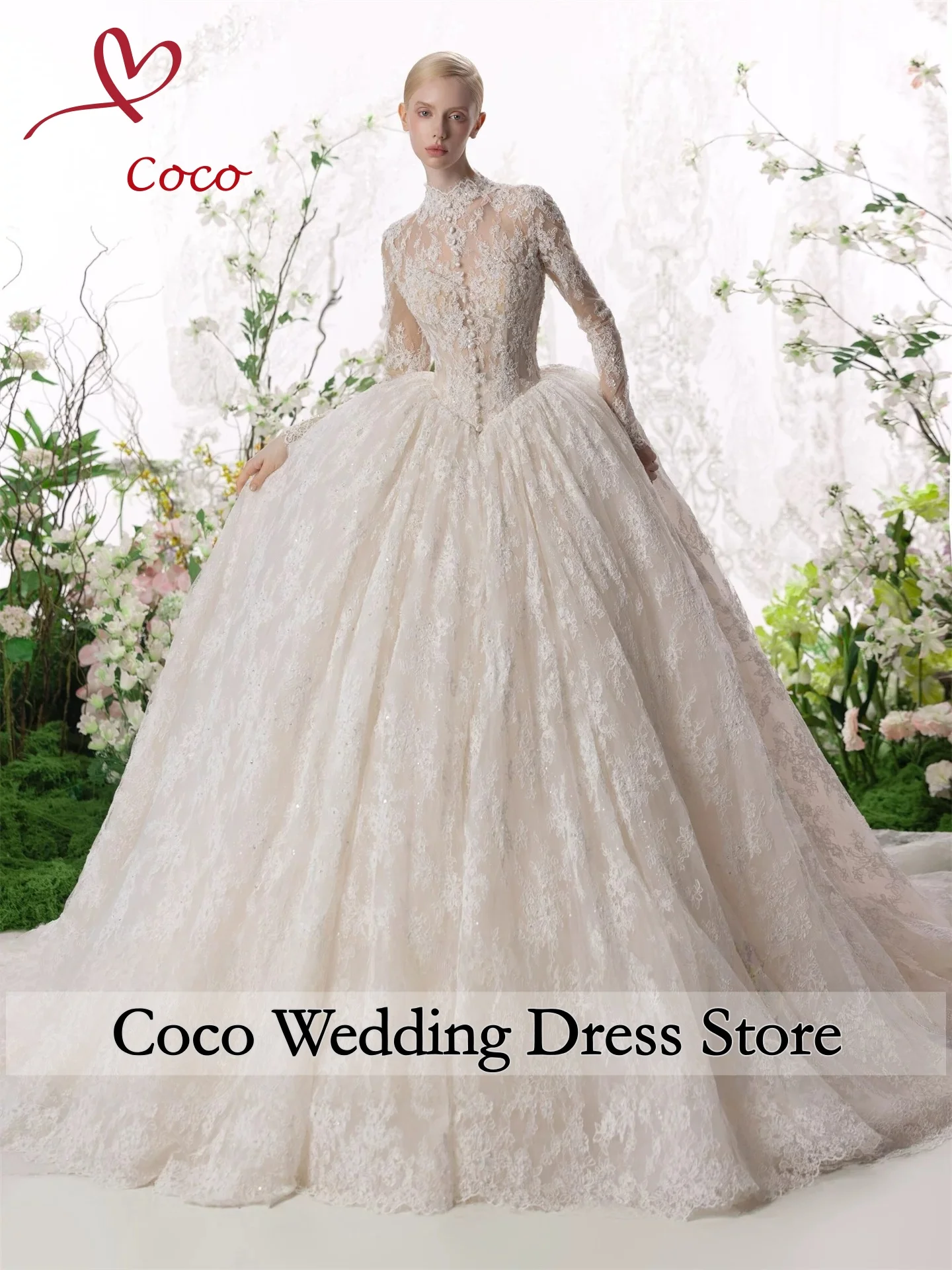 Изысканные свадебные платья А-силуэта с кружевом и жемчугом, кружевные аппликации, платья для невесты с круглым вырезом и длинными рукавами, Vestido De Novia
Изысканные свадебные платья А-силуэта с кружевом и жемчугом, кружевные аппликации, платья для невесты с круглым вырезом и длинными рукавами, Vestido De Novia