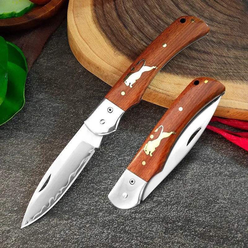 Brass Lion Sanhe Steel Folding Knife Wooden Anti-slip Handle Pocket EDC Multifunctional Outdoor Camping Home Fruit Knife
Brass Lion Sanhe Steel Folding Knife Wooden Anti-slip Handle Pocket EDC Multifunctional Outdoor Camping Home Fruit Knife