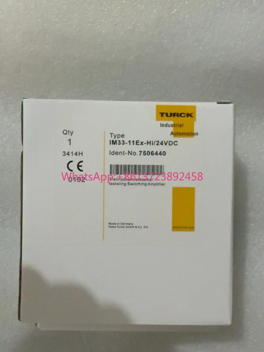 New Turck IM33-11Ex-Hi/24VDC Isolation Amplifier, High Quality
New Turck IM33-11Ex-Hi/24VDC Isolation Amplifier, High Quality