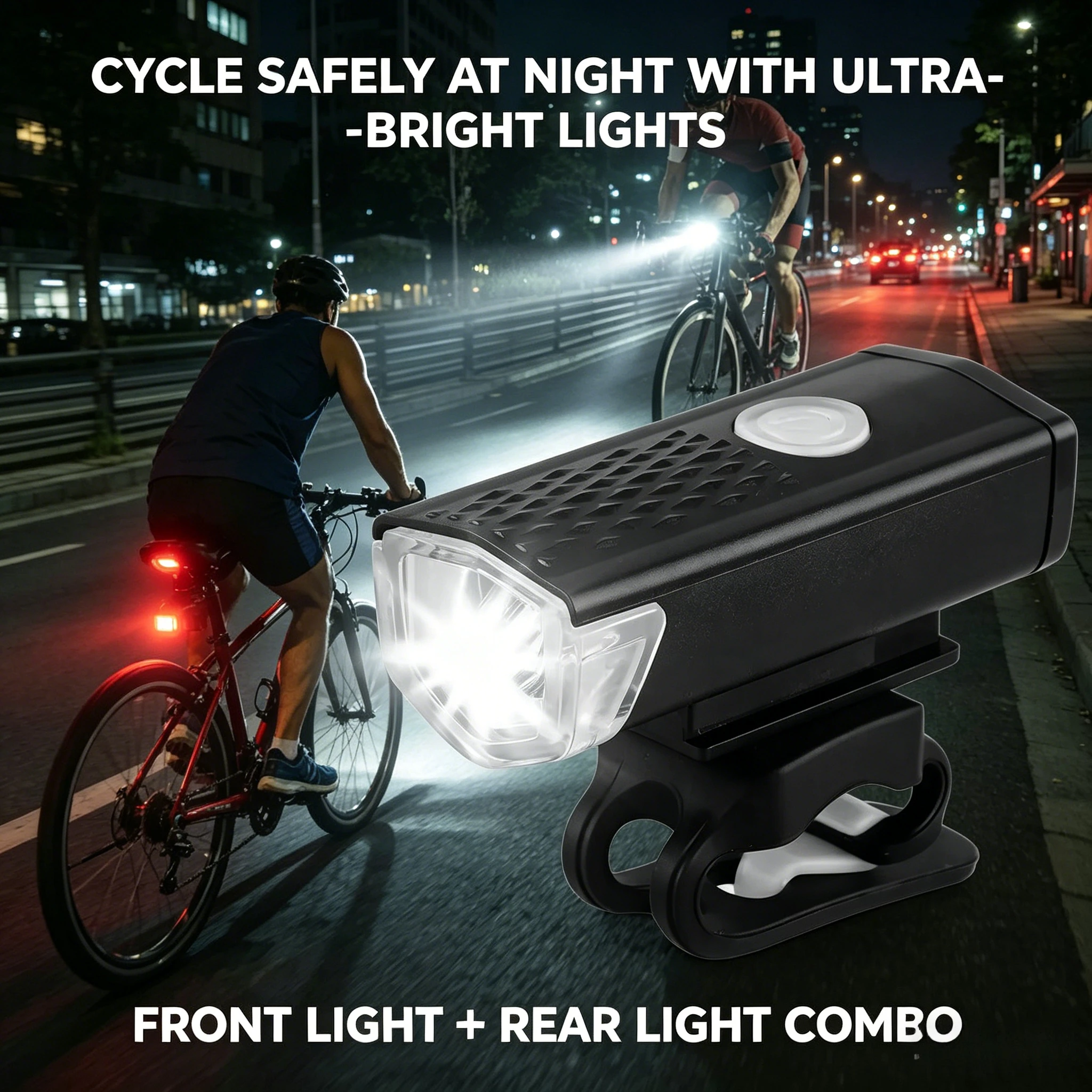 MTB Bike Front Lights USB LED Rechargeable Waterproof Mountain Bike Headlight Bicycle Safety Warning Light Cycling Accessories
MTB Bike Front Lights USB LED Rechargeable Waterproof Mountain Bike Headlight Bicycle Safety Warning Light Cycling Accessories