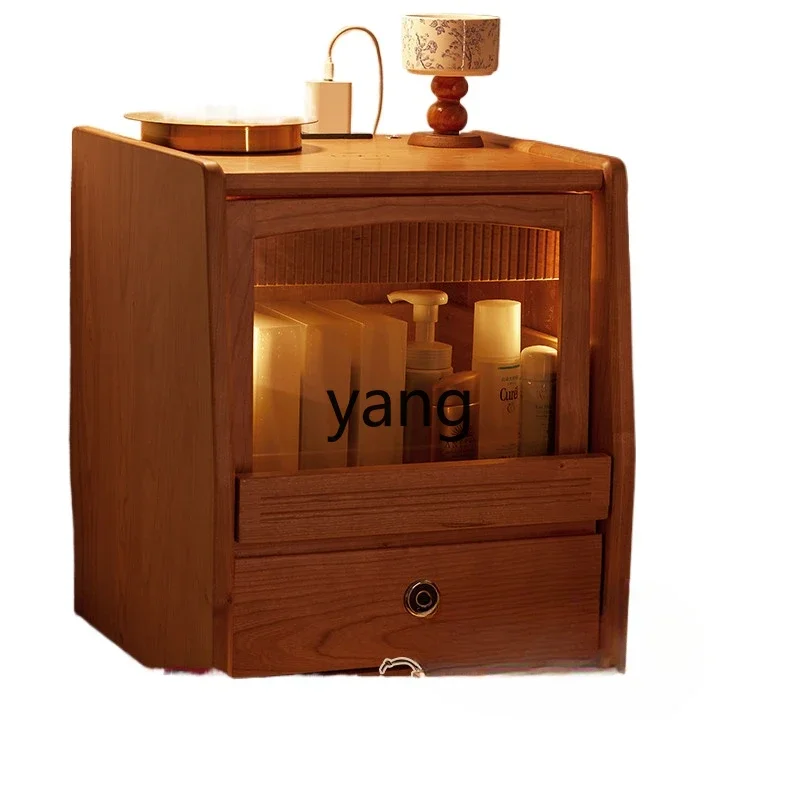 LH solid wood smart bedside table cherry wood side cabinet multi-functional storage cabinet
LH solid wood smart bedside table cherry wood side cabinet multi-functional storage cabinet