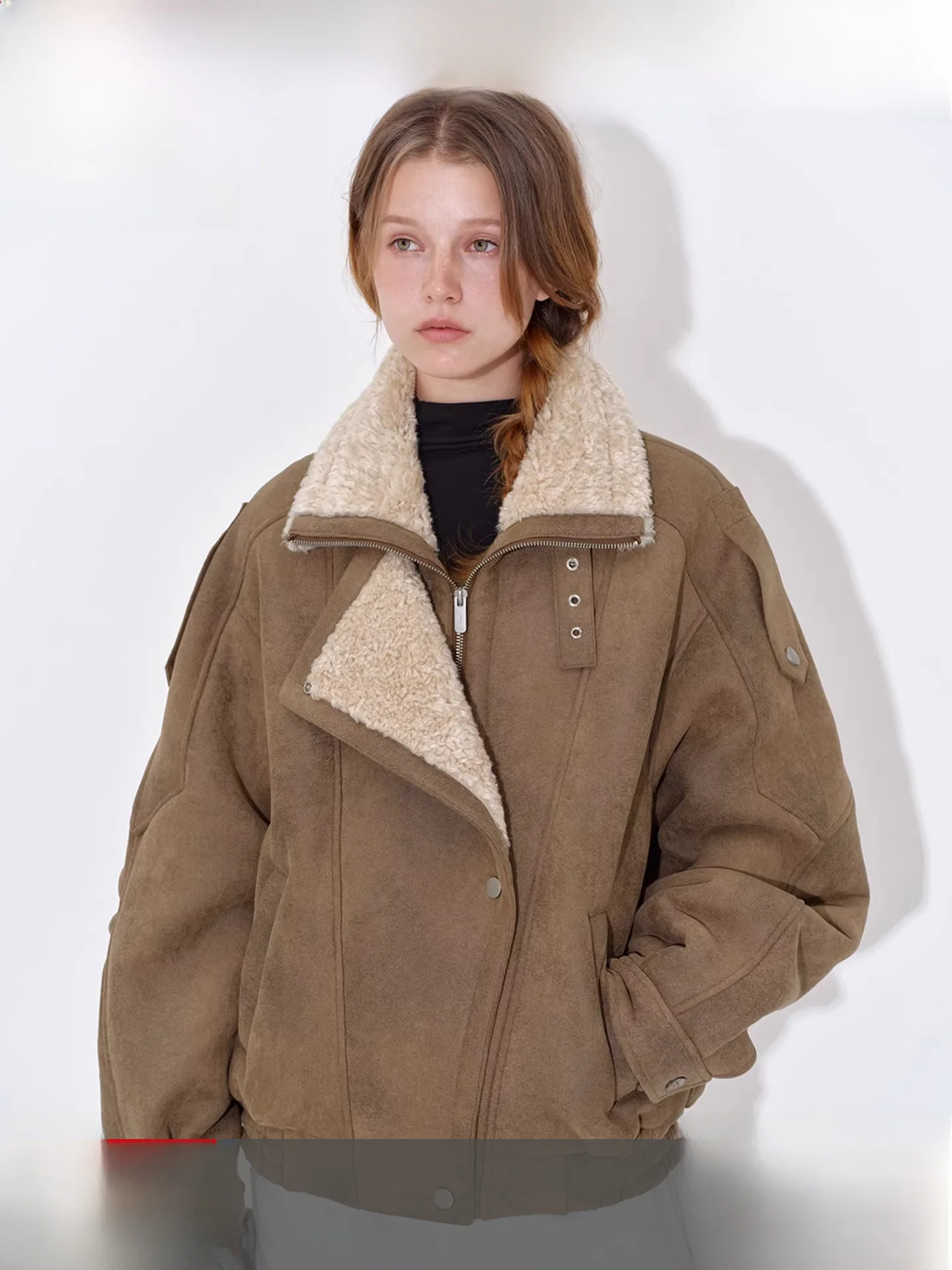 Fano Warm Tone Jazz High Collar Spliced Loose Functional Jaet Fur Leather Inteated Women's 2025 New Sle Outerwear
Fano Warm Tone Jazz High Collar Spliced Loose Functional Jaet Fur Leather Inteated Women's 2025 New Sle Outerwear