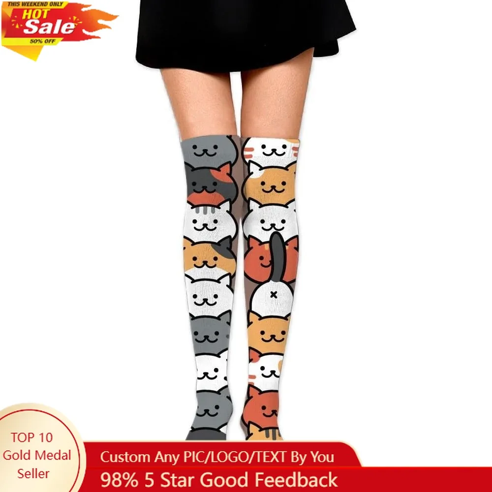 Knee High Socks Cat Women's Work Athletic Over Thigh High Long Stockings
Knee High Socks Cat Women's Work Athletic Over Thigh High Long Stockings